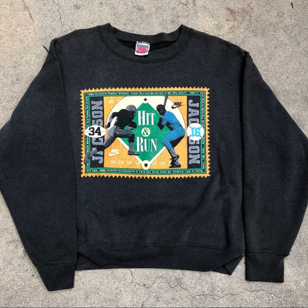 Vintage Nike grey tag bo Jackson sweater M